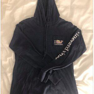 Vinyard Vines lacrosse long sleeve  hoodie tee